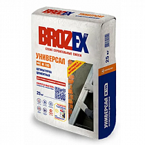 Штукатурка цементная Brozex М100 Универсал, 25кг (Брозекс) на сайте Стройсервис
