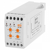 Реле контроля фаз серии ЕЛ-11М-3х380В (1п-контакт) SQ1504-0005 TDM на сайте Стройсервис
